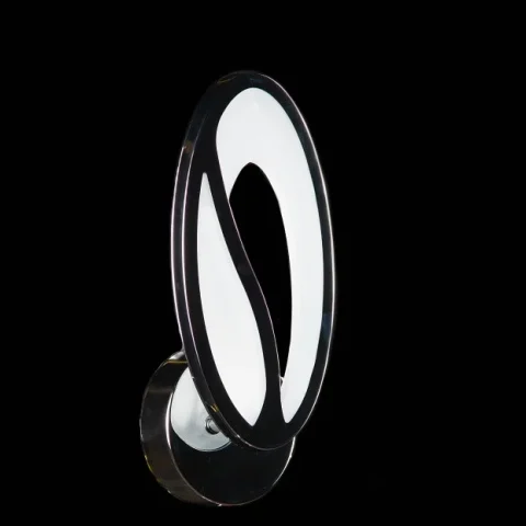 Бра настінне LED Splendid Ray BK208/1, 1 лампа, 25 см, хром, білий, сучасний стиль