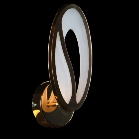 Бра настінне LED Splendid Ray BK208/1, 1 лампа, золото/білий, сучасний стиль, 26 см