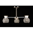 Люстра стельова Splendid Ray L9747A/3 (WHI+FG), 3 лампи, E27, 35 см, золото, білий, коричневий, сучасний стиль для дому Люстра стельова Splendid Ray L9747A/3 (WHI+FG), 3 лампи, E27, 35 см, золото, білий, коричневий, сучасний стиль для дому