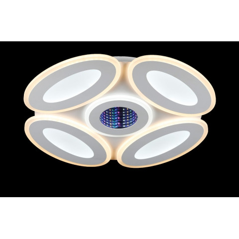 Люстра стельова LED Splendid Ray L78537/4+1, 200W, білий, сучасний стиль з пультом