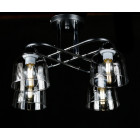 Люстра стельова Splendid Ray LGH50316/4, 4xE27, чорний хром, 50 см, стильний дизайн для спальні Люстра стельова Splendid Ray LGH50316/4, 4xE27, чорний хром, 50 см, стильний дизайн для спальні