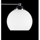 Люстра стельова Splendid Ray LGH60024/5, 5xE27, 220В, 55 см, чорний метал, хром, біле скло, сучасний стиль Люстра стельова Splendid Ray LGH60024/5, 5xE27, 220В, 55 см, чорний метал, хром, біле скло, сучасний стиль