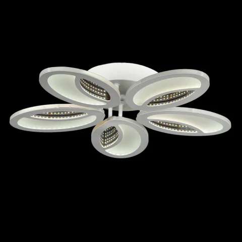 Потолочная люстра LED Splendid Ray LK39749/5, 100W, белая, с пультом, современный стиль