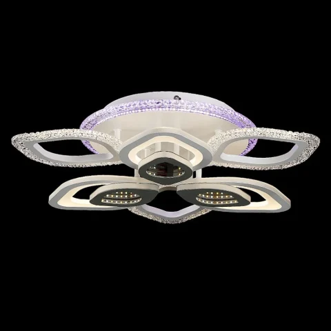 Люстра стельова LED Splendid Ray LK29056/3+3+1 132W, білий і сірий