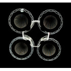 Люстра стельова LED Splendid Ray LK28964/4, 92W, хром, білий, сучасний стиль з пультом, димер, 51см Люстра стельова LED Splendid Ray LK28964/4, 92W, хром, білий, сучасний стиль з пультом, димер, 51см