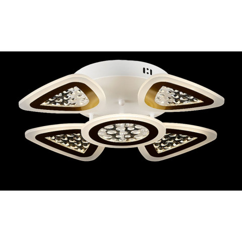 Люстра стельова LED Splendid Ray LK39866/4+1, 150W, білий та золото, з пультом, сучасний стиль