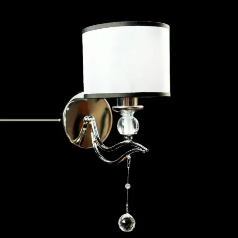 Бра настінне Splendid Ray B88112/1W, E14, 40W, білий, хром, сучасний стиль