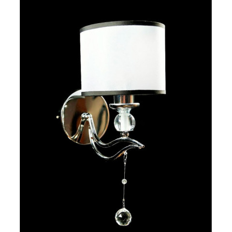 Бра настінне Splendid Ray B88112/1W, E14, 40W, білий, хром, сучасний стиль Бра настінне Splendid Ray B88112/1W, E14, 40W, білий, хром, сучасний стиль