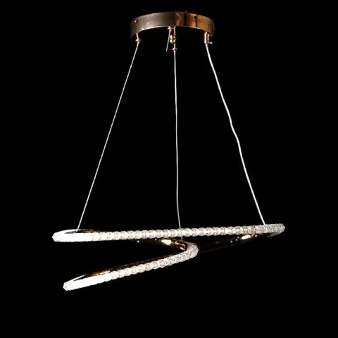 Люстра стельова LED Splendid Ray LF9808/1 з регулюванням висоти 20–115 см, золото/білий Люстра стельова LED Splendid Ray LF9808/1 з регулюванням висоти 20–115 см, золото/білий
