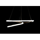 Люстра стельова LED Splendid Ray LF9808/1, регулювання висоти 20-115 см, золото, білий, сучасний стиль Люстра стельова LED Splendid Ray LF9808/1, регулювання висоти 20-115 см, золото, білий, сучасний стиль