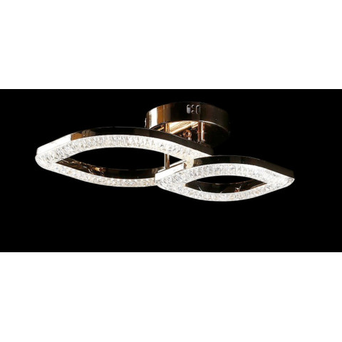 Люстра стельова LED Splendid Ray LT8005/1+1, 80W, золото/білий, сучасний стиль з димером