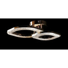 Люстра стельова LED Splendid Ray LT8005/1+1, 80W, золото/білий, сучасний стиль з димером Люстра стельова LED Splendid Ray LT8005/1+1, 80W, золото/білий, сучасний стиль з димером