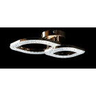 Люстра стельова LED Splendid Ray LT8005/1+1, 80W, золото/білий, сучасний стиль з димером Люстра стельова LED Splendid Ray LT8005/1+1, 80W, золото/білий, сучасний стиль з димером