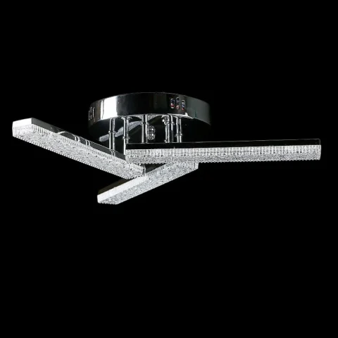 Потолочная люстра LED Splendid Ray LT8007/3, 80W, хром, белый, современный стиль, с пультом, 3 лампы, диммер, 47 см