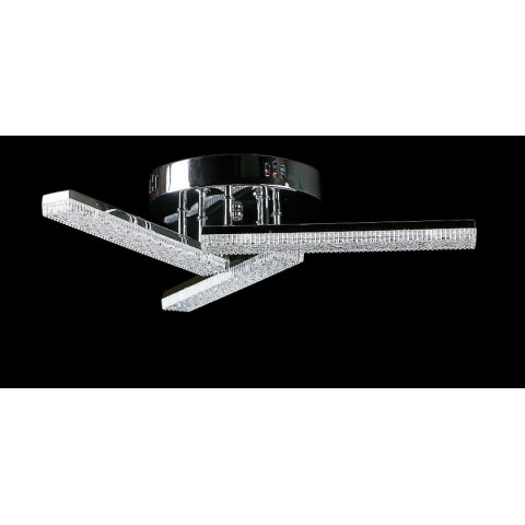 Люстра стельова LED Splendid Ray LT8007/3, 80W, хром, білий, сучасний стиль, з пультом, 3 лампи, димер, 47 см