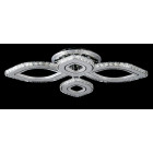 Елегантна LED люстра Splendid Ray Lk2368/2+2 LED WT хром із кришталем і пультом до 20 м2 Елегантна LED люстра Splendid Ray Lk2368/2+2 LED WT хром із кришталем і пультом до 20 м2