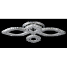 Елегантна LED люстра Splendid Ray Lk2368/2+2 LED WT хром із кришталем і пультом до 20 м2 Елегантна LED люстра Splendid Ray Lk2368/2+2 LED WT хром із кришталем і пультом до 20 м2