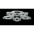 Сучасна кришталева LED люстра Splendid Ray Lk2368/5 LED WT хром з пультом до 20 м2
