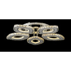 Сучасна кришталева LED люстра Splendid Ray Lk2368/5 LED WT хром з пультом до 20 м2