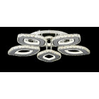 Сучасна кришталева LED люстра Splendid Ray Lk2368/5 LED WT хром з пультом до 20 м2
