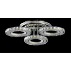 Сучасна світлодіодна люстра Splendid Ray Lk2369/3 LED WT з кільцевими плафонами та кришталевим декором Сучасна світлодіодна люстра Splendid Ray Lk2369/3 LED WT з кільцевими плафонами та кришталевим декором