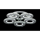 Сучасна LED люстра Splendid Ray Lk2369/5 LED WT хром з пультом і димером