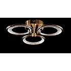 Люстра стельова LED Splendid Ray LT98120/3, 80W, золота, біла, сучасний стиль для дому Люстра стельова LED Splendid Ray LT98120/3, 80W, золота, біла, сучасний стиль для дому