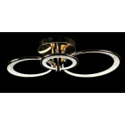 Люстра стельова LED Splendid Ray LT98120/1+1+1, 120W, золото, білий, сучасний стиль з пультом, димер Люстра стельова LED Splendid Ray LT98120/1+1+1, 120W, золото, білий, сучасний стиль з пультом, димер