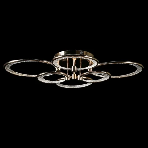Люстра стельова LED Splendid Ray LT98120/2+2+2, 6 ламп, золото/білий, 84 см
