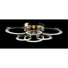 Люстра стельова LED Splendid Ray LT98120/3+3, 160W, золота, сучасний стиль з пультом Люстра стельова LED Splendid Ray LT98120/3+3, 160W, золота, сучасний стиль з пультом