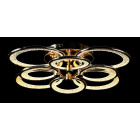 Люстра стельова LED Splendid Ray LT98120/4+4, 8 ламп, регульована температура світла, золота, сучасний стиль Люстра стельова LED Splendid Ray LT98120/4+4, 8 ламп, регульована температура світла, золота, сучасний стиль