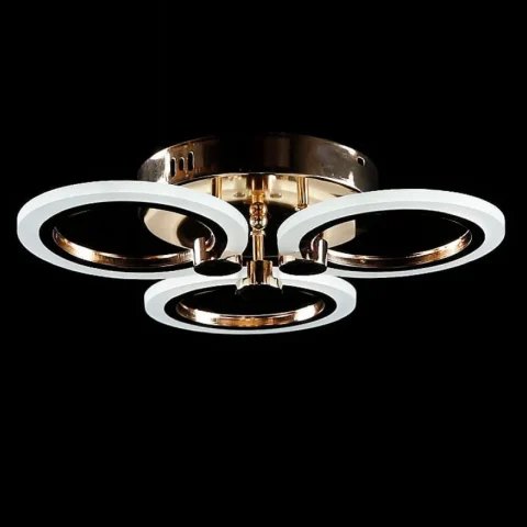 Потолочная люстра LED Splendid Ray LK65/3, 80W, золото, белый (с пультом и диммером)