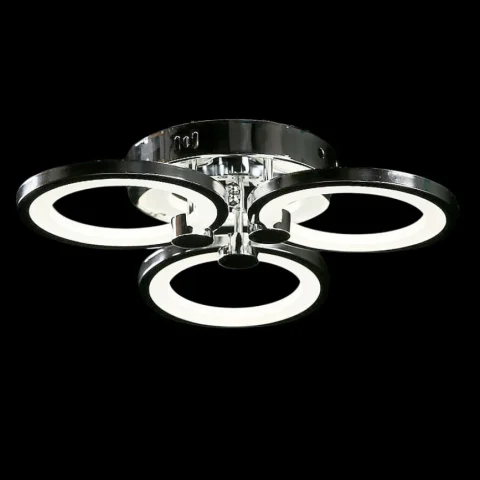 Потолочная люстра LED Splendid Ray LK38/3, 80W, хром/белый, 3 лампы, с пультом, диммер