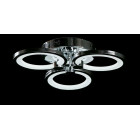 Люстра стельова LED Splendid Ray LK38/3, 80W, хром, білий, сучасний стиль, з пультом, димер Люстра стельова LED Splendid Ray LK38/3, 80W, хром, білий, сучасний стиль, з пультом, димер