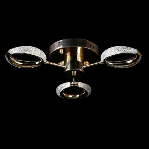 Потолочная люстра LED Splendid Ray LT9861/3 80W, золото/белый, с пультом и диммером