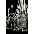 Ефектна підвісна кришталева люстра Splendid Ray L6008/10 (SILVER) — хром, 10×E14, діаметр 85 см, від 18 до 28 м2