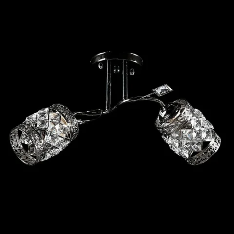 Потолочная люстра Splendid Ray L9929/2, E27, 2 лампы, черный и белый (24 см × 47 см)