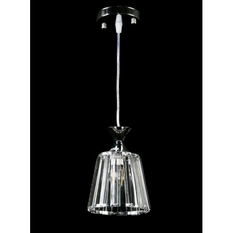 Стельова люстра E27 Splendid Ray L7348/1 (CR), 40W, регульована висота 22-55 см, хром, білий, сучасний стиль для дому