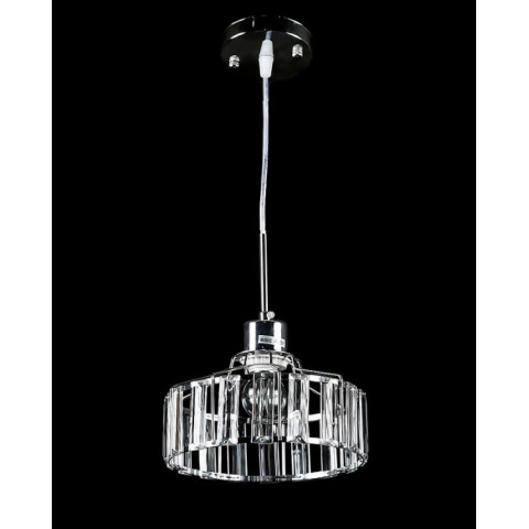 Стельова люстра E27 Splendid Ray L7396/1 (CR), 1 лампа, хром, білий, регульована висота 27-55 см