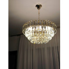 Люстра кришталева Splendid Ray L2391/420/6, 6 ламп, E14, золото/білий, висота 35-65 см, діаметр 42 см, сучасний стиль для дому Люстра кришталева Splendid Ray L2391/420/6, 6 ламп, E14, золото/білий, висота 35-65 см, діаметр 42 см, сучасний стиль для дому