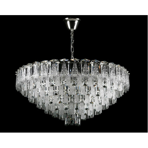 Кришталева люстра Splendid Ray L8532/800/16A (SR) розкішна підвісна люстра з каскадом кришталю в хромовому корпусі
