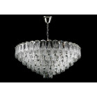 Кришталева люстра Splendid Ray L8532/800/16A (SR) розкішна підвісна люстра з каскадом кришталю в хромовому корпусі