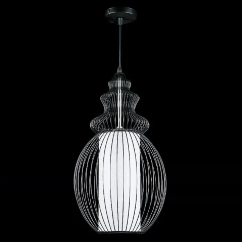 Подвесная люстра Splendid Ray L606/1, E27, 40W, черный/белый, регулировка высоты
