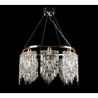 Розкішна кришталева люстра Splendid Ray L93195/600/8 (SGD) E14 на 8 ламп до 20 м2 золота