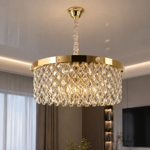 Кришталева люстра Splendid Ray L8588/600/12 (SGD) золото, 12 ламп E14