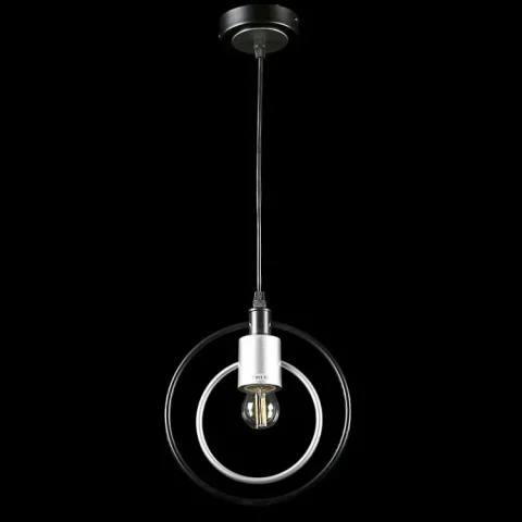 Подвесная люстра E27 Splendid Ray L07481/1P, 40W, черный с хромом, современный стиль