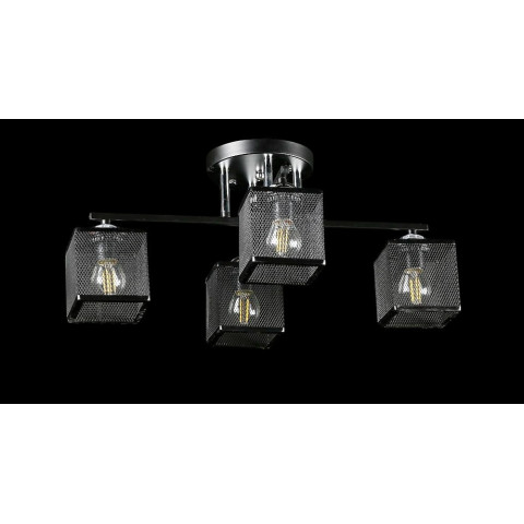 Люстра стельова Splendid Ray L07269/4, 4xE27, 51 см, чорний/хром, сучасний стиль для дому