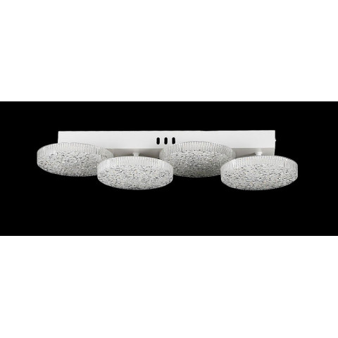 Люстра стельова LED Splendid Ray L3180/4L, 80W, біла, з пультом, 4 лампи, димер, сучасний стиль