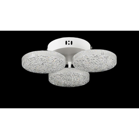 Люстра стельова LED Splendid Ray L3180/3, 3 лампи, 32 см, білий, з пультом, сучасний стиль