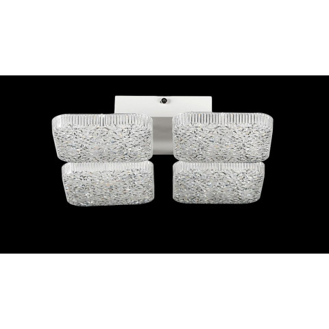 Люстра стельова LED Splendid Ray L3181/4, 96W, білий, з пультом, сучасний стиль